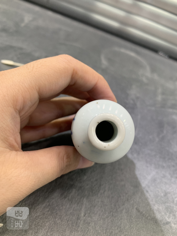 清中期青花釉里红杀妻求将图鼻烟壶 - 图6